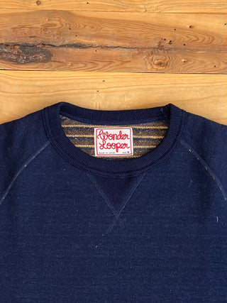 Sudadera Fleeced Natural Real Indigo Wonderlooper