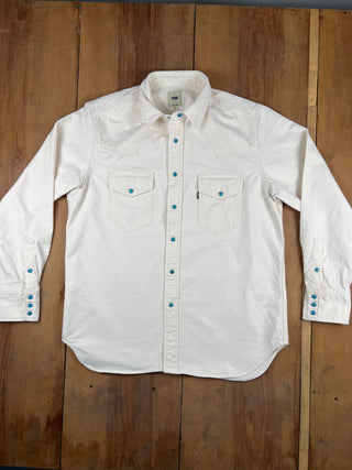 F3512 Camisa Western Ecru FOB Factory