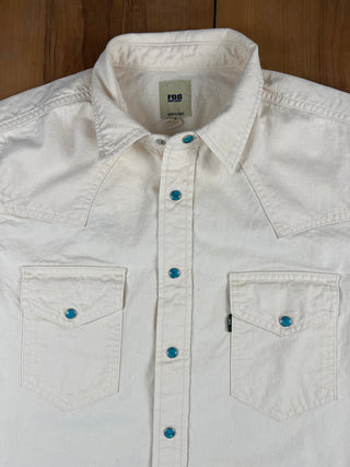 F3512 Camisa Western Ecru FOB Factory