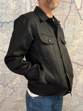 Benzak Trucker Jacket 13 oz Black Slub Selvedge BDJ-05