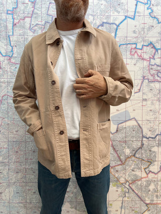 Vetra French Chore Jacket Chalk chamarra