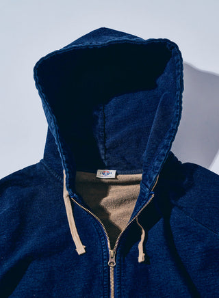 SIS25-102 14.5 oz Indigo x Kakishibu Hoodie