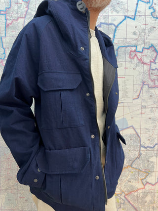 Ripstop Hand Dyed Mountain Parka Samurai