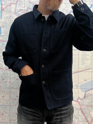 Chaqueta Sashiko Indigo Japan blue