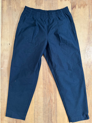 Back Nep Umps Pants Jackman Dark Navy
