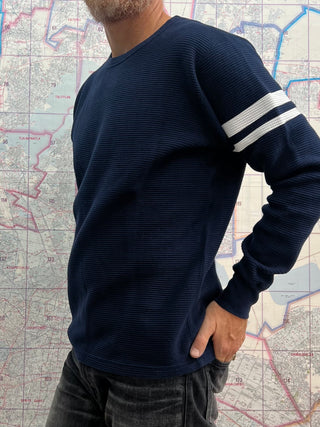 Camiseta de manga larga térmica Momotaro Navy