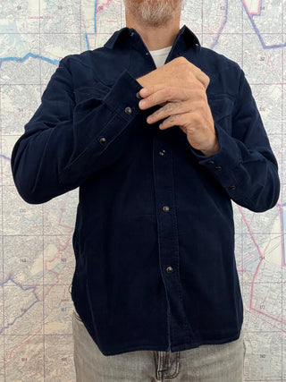 Camisa Western Indigo Corduroy Pure Blue Japan
