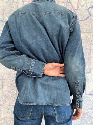 F3506 Denim Western Shirt FOB Factory