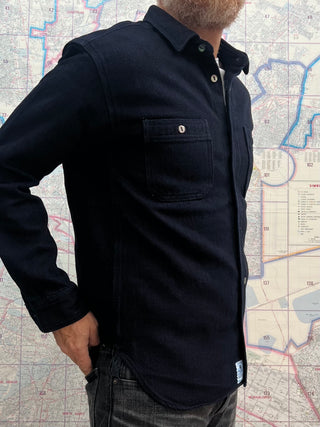 Momotaro Dobby Indigo Shirt MXLS1036