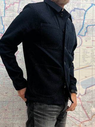 Chaqueta Sashiko Indigo Japan blue