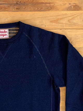 Sudadera Fleeced Natural Real Indigo Wonderlooper