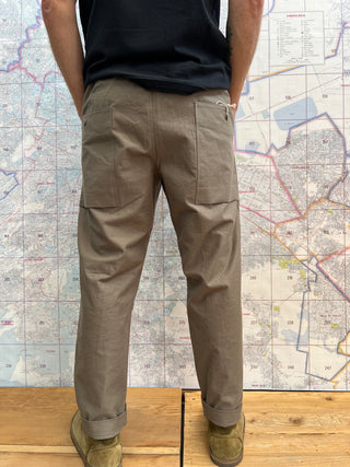 Back Nep Umps Pants Sepia JM4507 Jackman