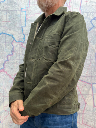 RJ-1 Riders Jackets Waxed Canvas Olive Freenote Cloth