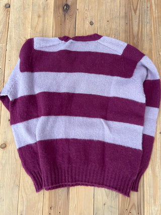 Shaggy Bear Chunky Stripes Tropical Woman