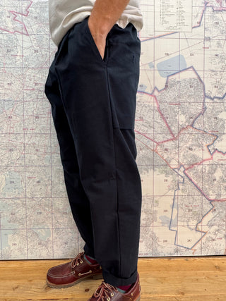 Back Nep Ump Pants Jackman Navy