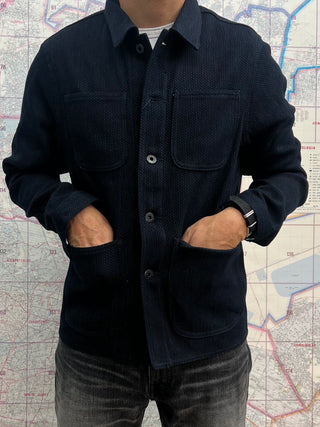 Chaqueta Sashiko Indigo Japan blue