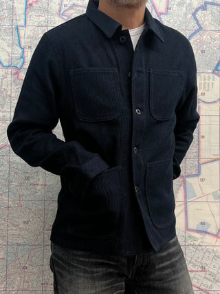 Chaqueta Sashiko Indigo Japan blue