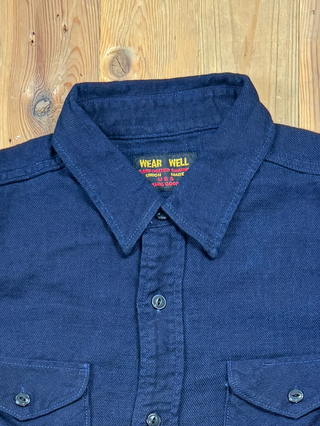 Indigo Cotton Viyella Shirt UES Japan