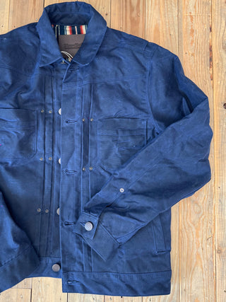 RJ-1 Riders Jacked Waxed Canvas Navy Freenote Cloth