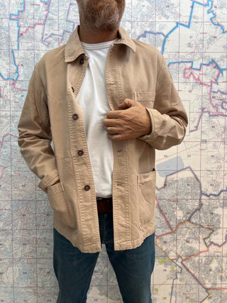 Vetra French Chore Jacket Chalk Chamarra Twill