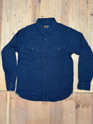 Indigo Cotton Viyella Shirt UES Japan