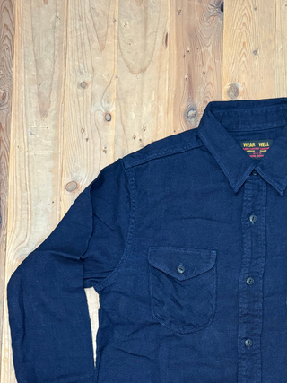 Indigo Cotton Viyella Shirt UES Japan