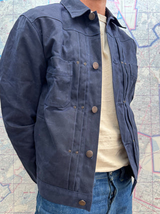 RJ-1 Riders Jacked Waxed Canvas Navy Freenote Cloth