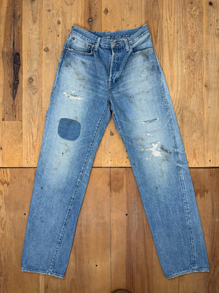 0815 Loose Wide Fit Jeans 6 años 13.5 oz selvedge Omoto Denim