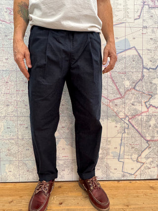 Back Nep Ump Pants Jackman Navy