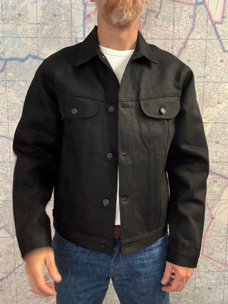 Benzak Trucker Jacket 13 oz Black Slub Selvedge BDJ-05