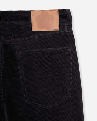 Momotaro #100 Straight Corduroy Negro