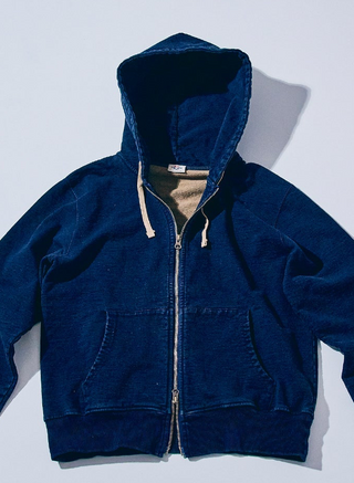 SIS25-102 14.5 oz Indigo x Kakishibu Hoodie