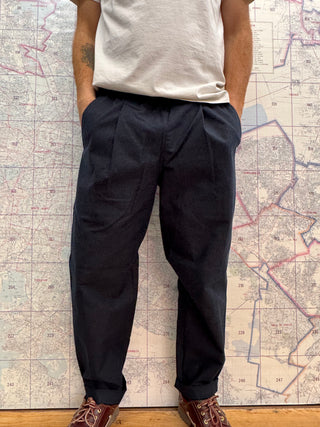 Back Nep Ump Pants Jackman Navy