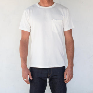 9 oz Pocket tee Freenote Cloth Blanca