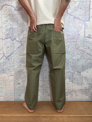 Back Nep Umps Pants Jackman Verde Olivo