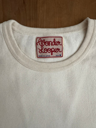 Ecru Double Heavyweight Wonder Looper Camiseta