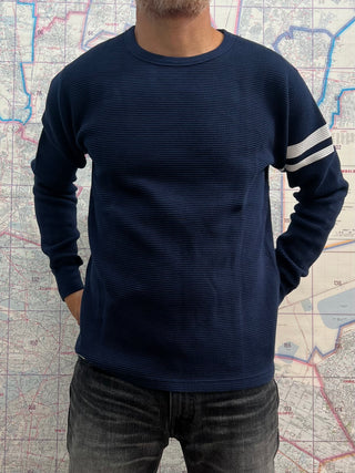 Camiseta de manga larga térmica Momotaro Navy