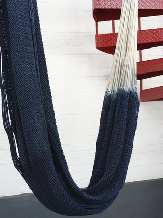 Hamaca Oaxaqueña teñida en Indigo