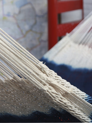 Hamaca Oaxaqueña teñida en Indigo