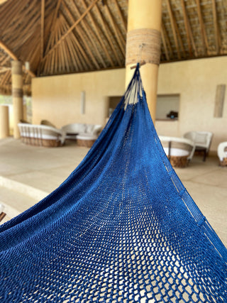 Hamaca Oaxaqueña teñida en Indigo