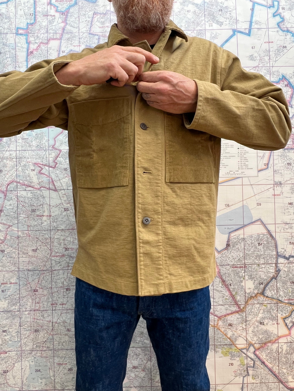 Dotsume BB Shirt Jackman Moss