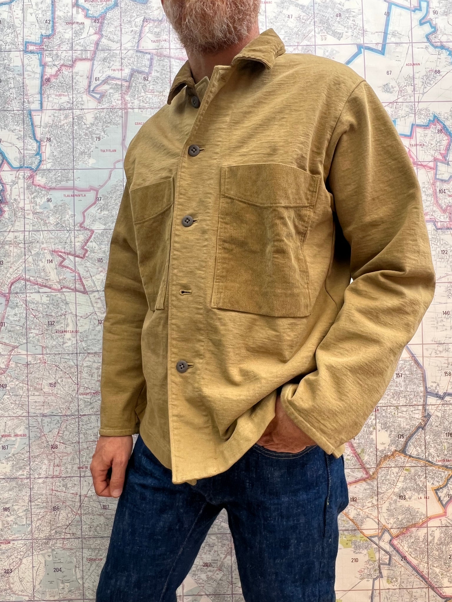 Dotsume BB Shirt Jackman Moss