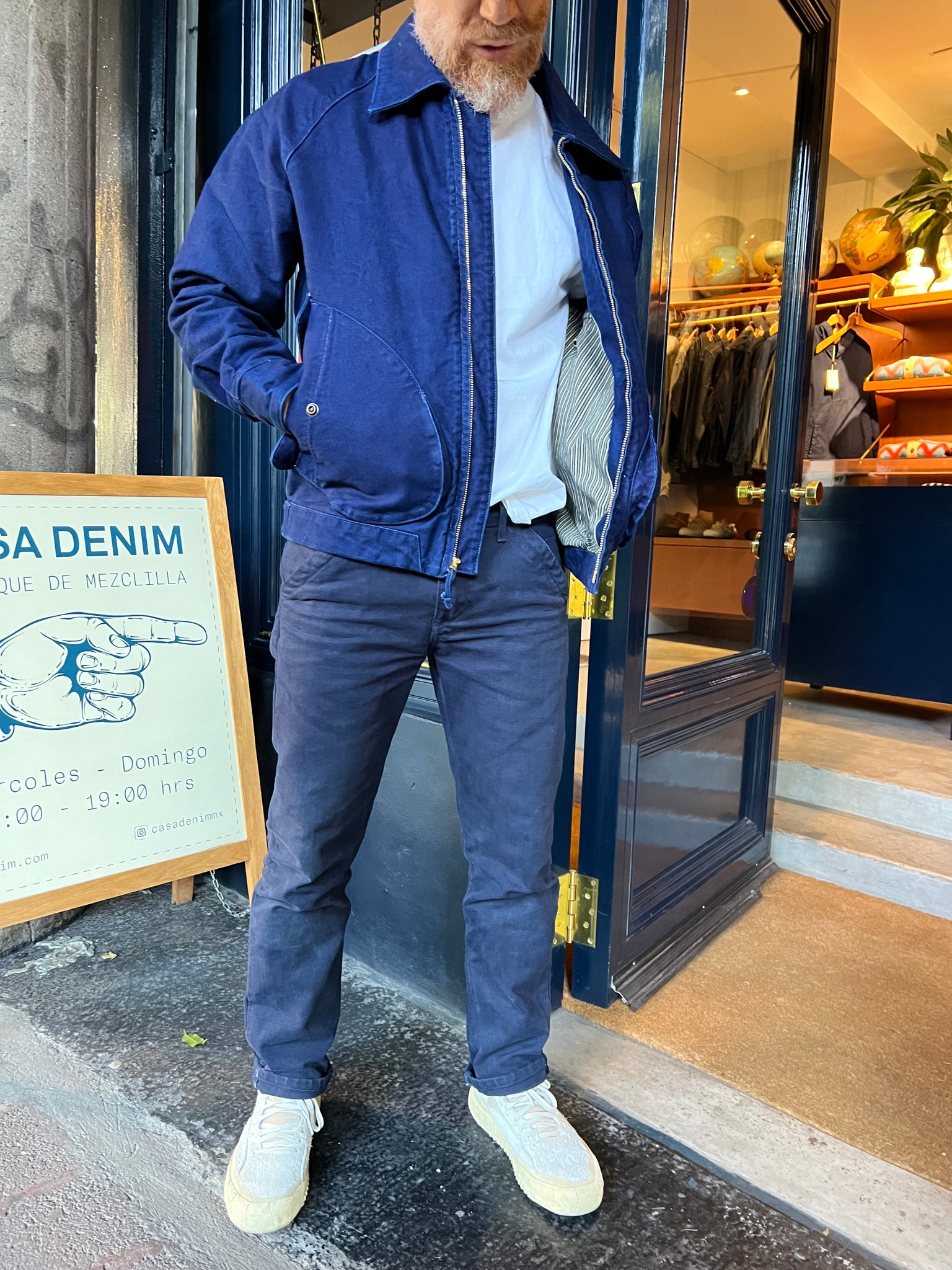 Mariner light Indigo dye jacket Freenote