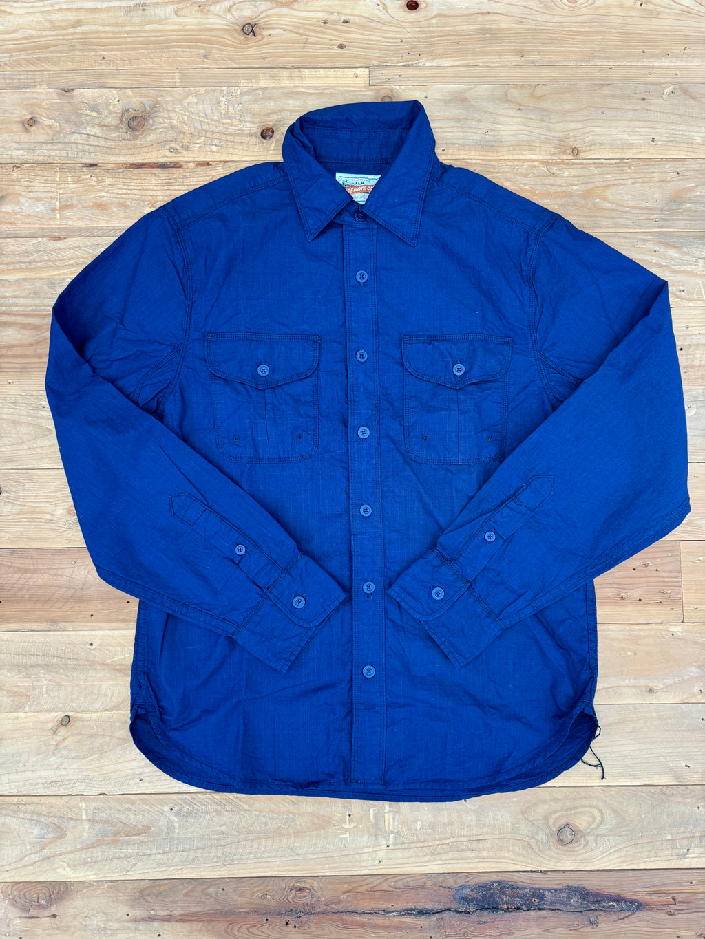 Currant Shirt Indigo Freenote