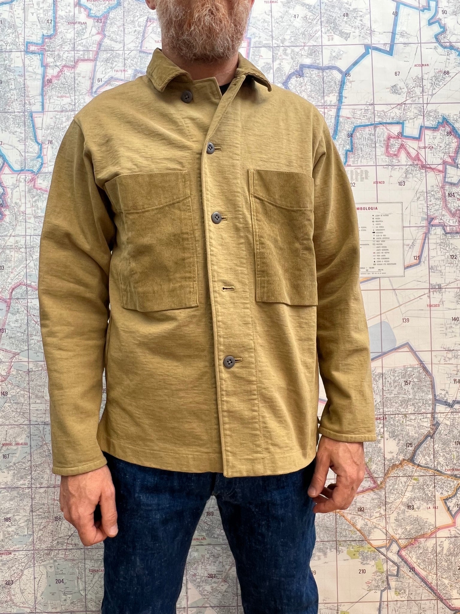 Dotsume BB Shirt Jackman Moss
