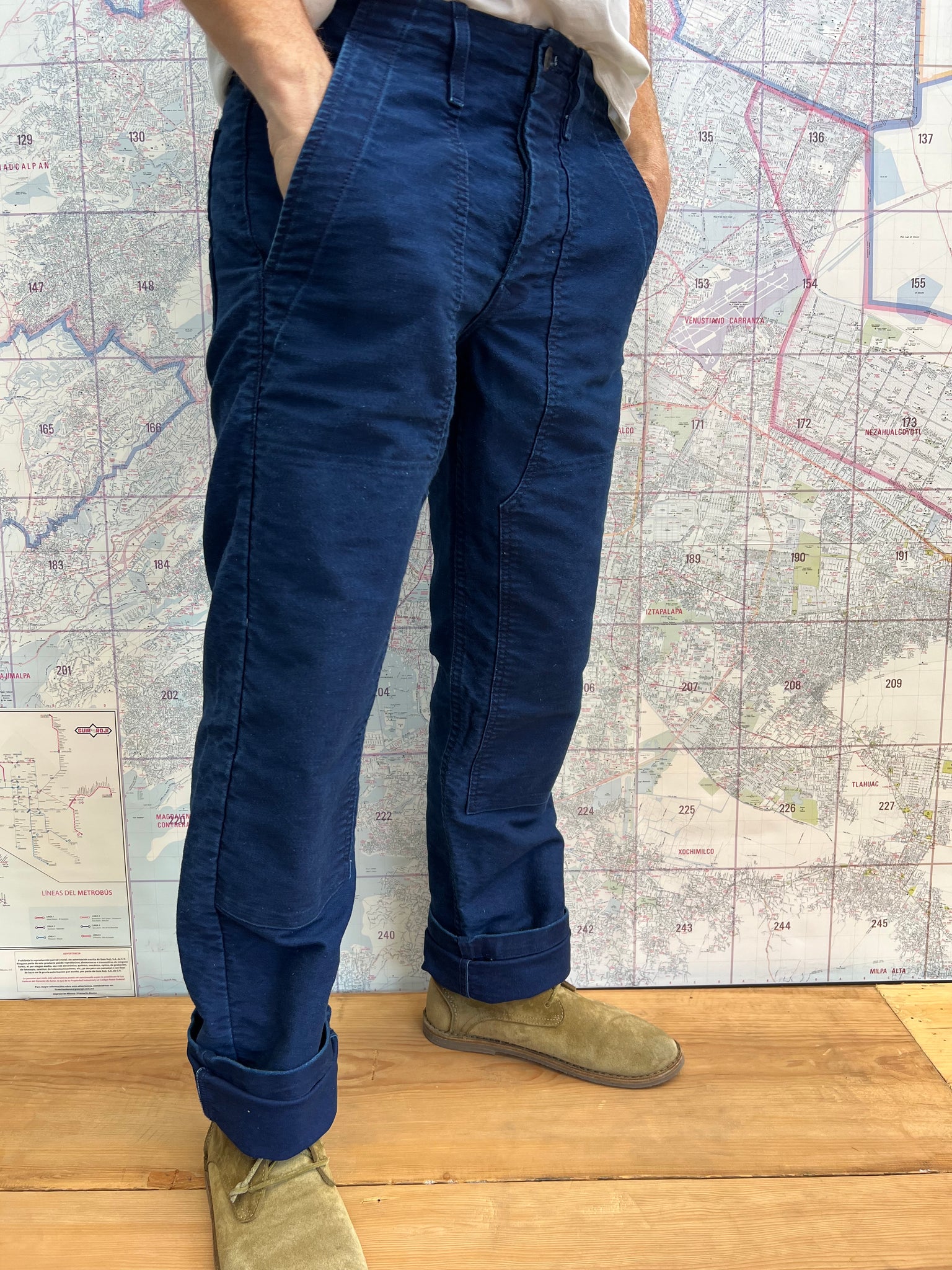 Hencye Moleskin Workpant Indigo Imogene + Willie