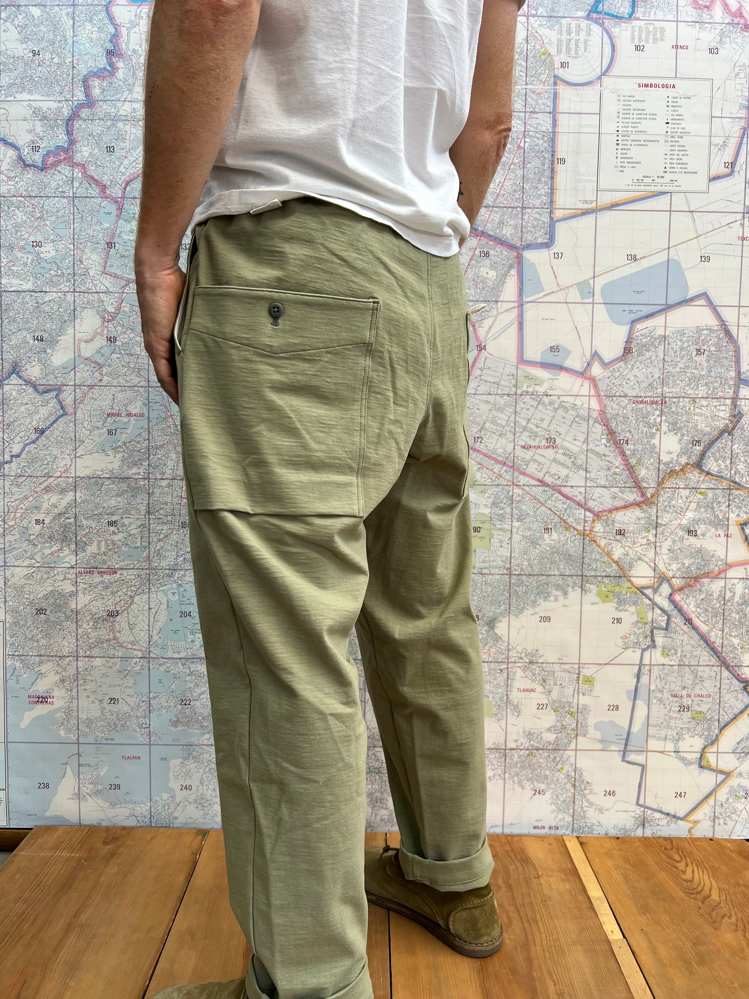 Stretch Umps Pants Sage Green Jackman