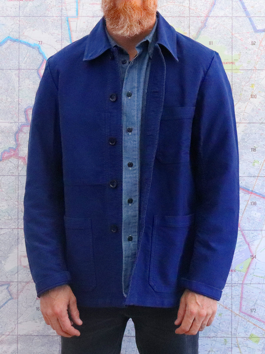 Vetra French Chore Jacket (Moleskin. Azul Indigo)