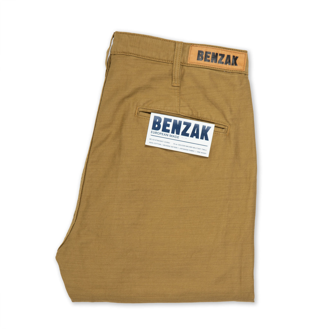 BC-03 Straight Chino 10 oz. golden brown Benzak