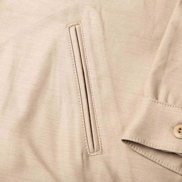 Military Sand Overshirt 10 oz twill fabric Benzak